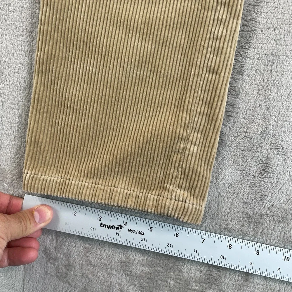 Polo Ralph Lauren Cord‎ Corduroy Pants Trousers Women 28x29 (Tag 16) Beige Pony